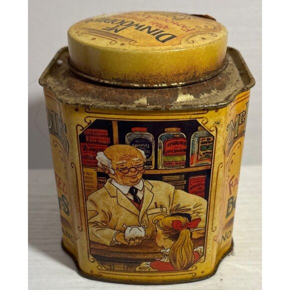 Vintage Mr. Dinwoodies Olde English Boiled Sweets Tin Bristows Devon Collectible - Picture 4 of 9